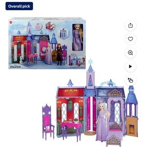 Disney Frozen Arendelle Castle with Elsa Doll New